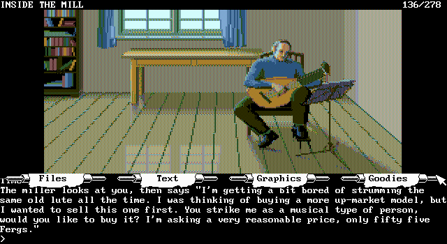 The Guild of Thieves (DOS) screenshot: Inside the Mill