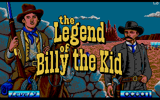 Billy the Kid (Amiga) screenshot: Title screen