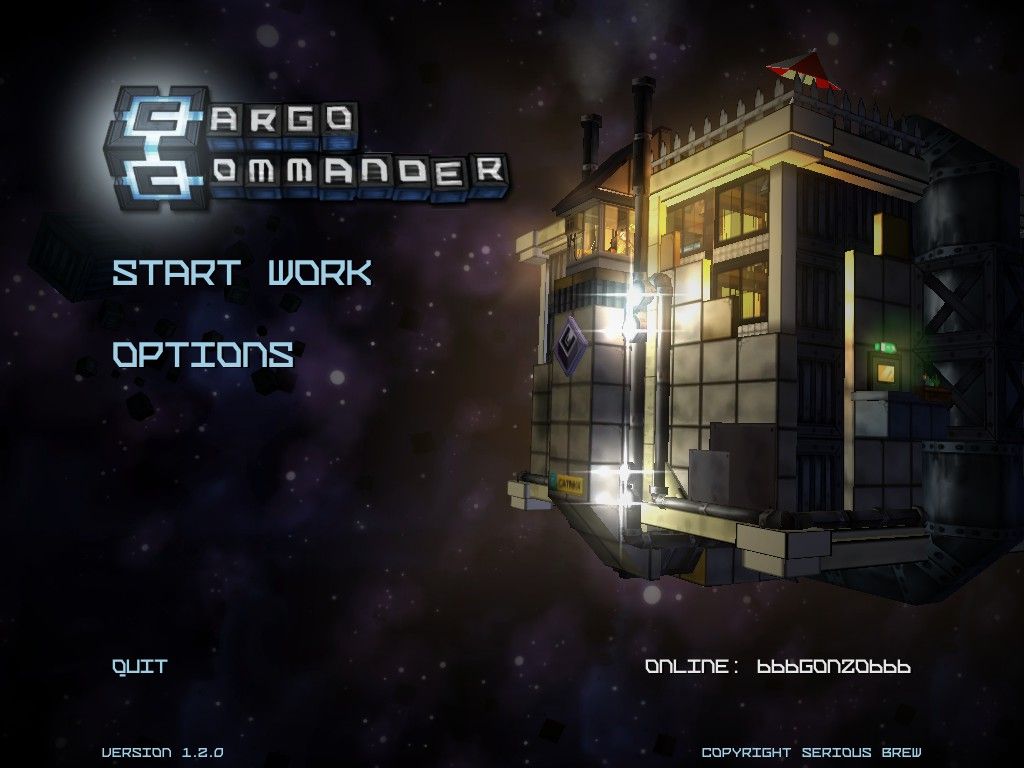 Cargo Commander (Windows) screenshot: Title screen