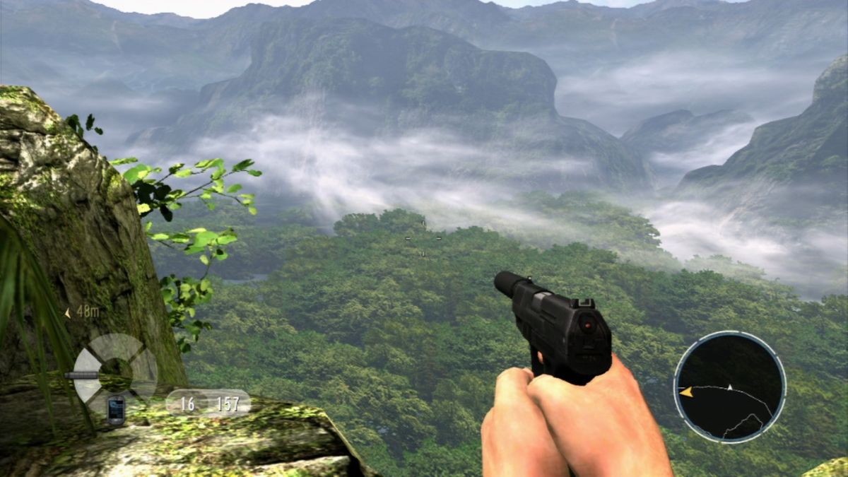 GoldenEye 007: Reloaded (PlayStation 3) screenshot: Watch out the ravine.