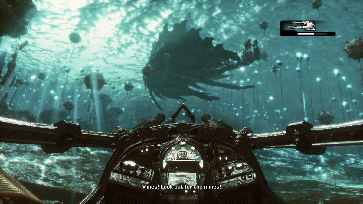 Gears of War 3 (Xbox 360) screenshot: That's one big sea monster