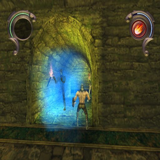 Warriors of Might and Magic (PlayStation 2) screenshot: There's some sort of a ghost here, at least he's not threatening