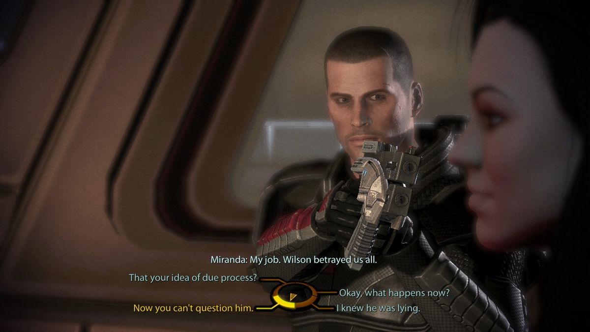 Mass Effect 2 (Xbox 360) screenshot: Meeting Miranda