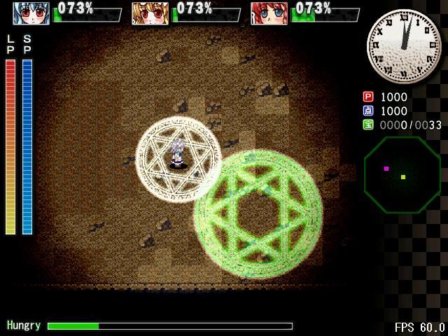 Sakuya's Crisis: The Perfect Elegant Skill (Windows) screenshot: Magic circles