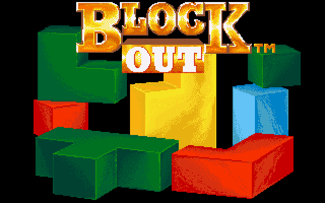 Blockout (Amiga) screenshot: Title
