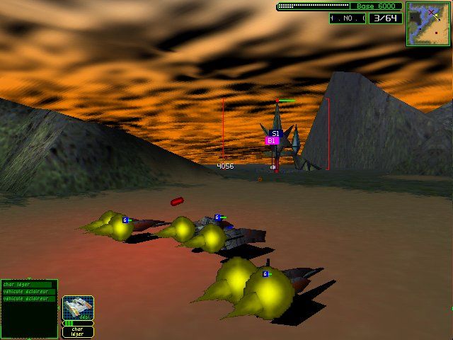 Armor Command (Windows) screenshot: Foreign planets, foreign skies...