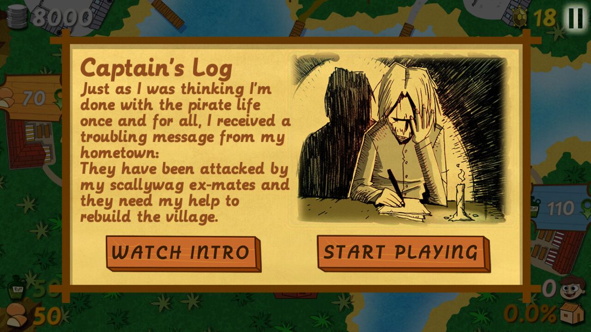 Rum Run (Windows Phone) screenshot: Introduction for the first map
