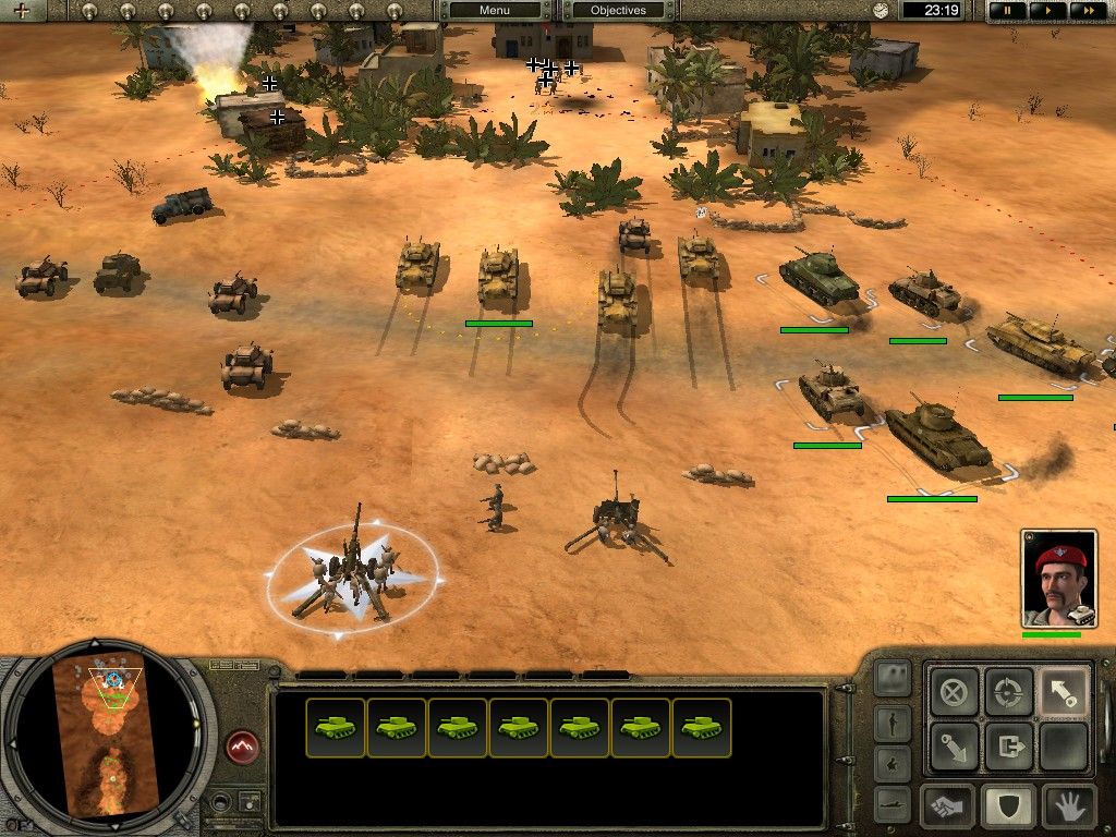 Codename: Panzers - Phase Two (Windows) screenshot: Pushing through the German stronghold