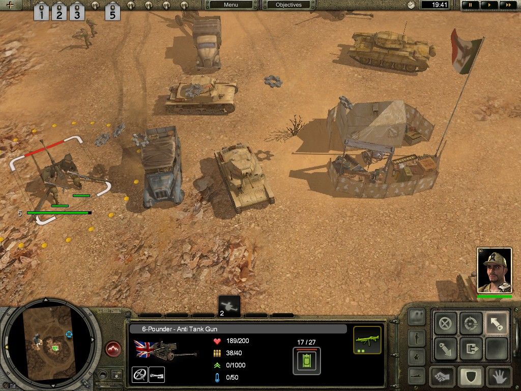 Codename: Panzers - Phase Two (Windows) screenshot: Keep your supply depots protected at all cost