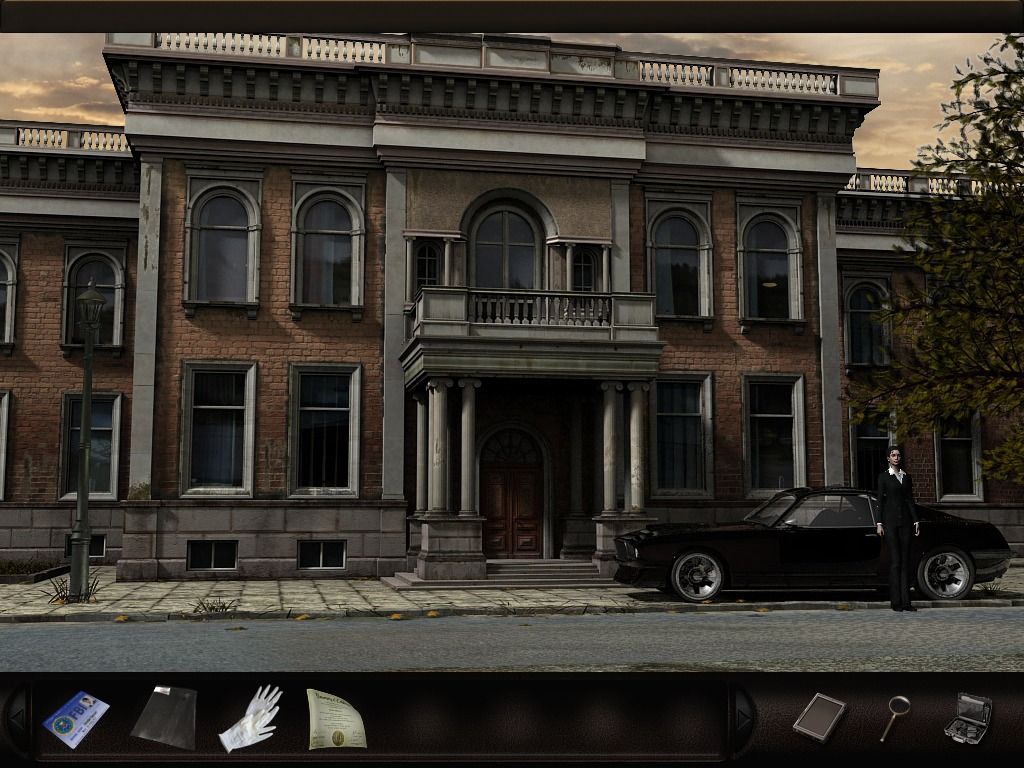 Art of Murder: FBI Confidential (Windows) screenshot: Arriving at the library