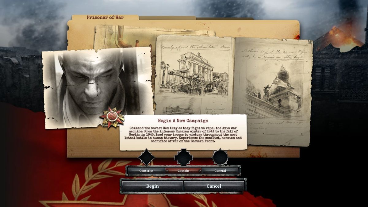 Company of Heroes 2 (Windows) screenshot: Starting new campaign