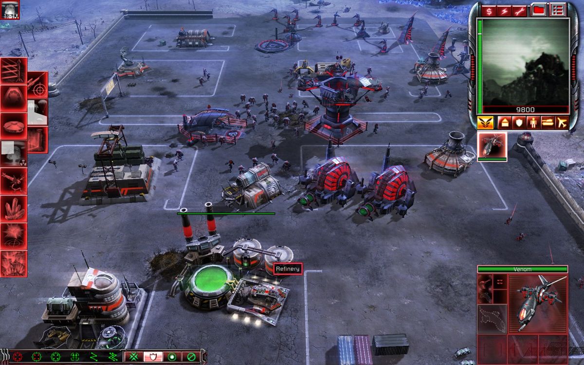 Command & Conquer 3: Kane's Wrath (Windows) screenshot: Cyborg army is starting to gather