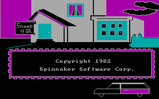 Snooper Troops (DOS) screenshot: Title Screen
