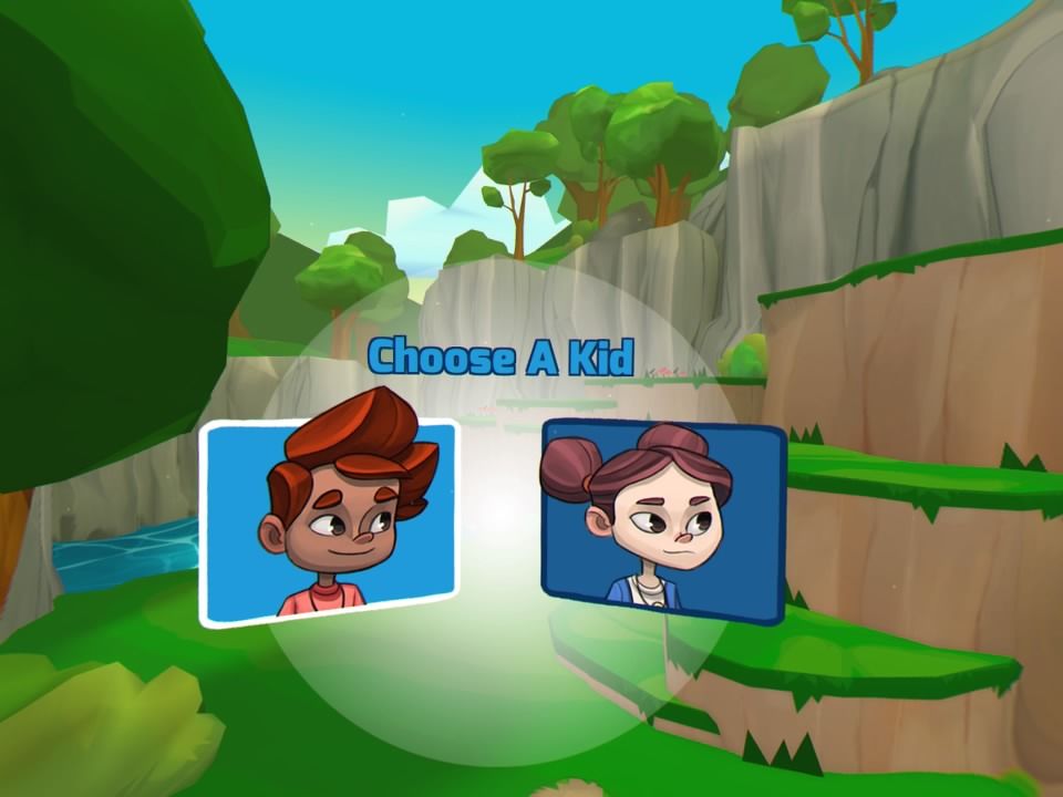 Along Together (PlayStation 4) screenshot: Kid select screen
