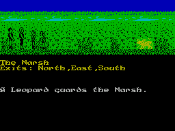 Mindstone (ZX Spectrum) screenshot: Let's shoot it then