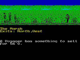 Mindstone (ZX Spectrum) screenshot: Until you make an offer, it's a mystery what it is