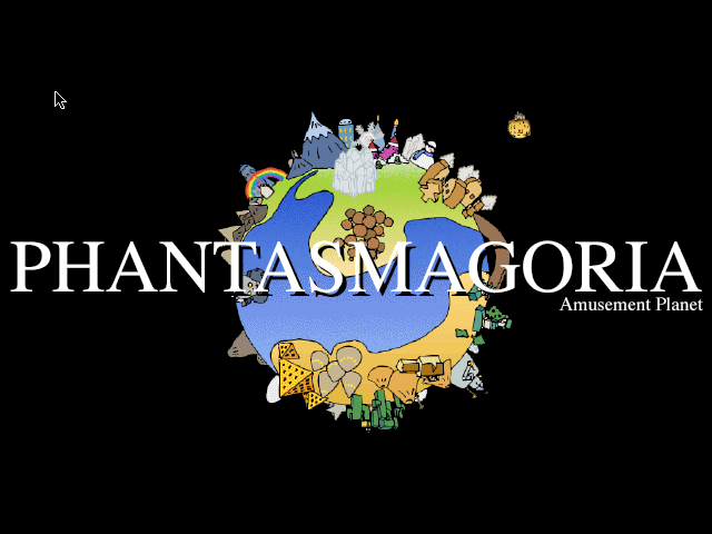 Amusement Planet Phantasmagoria (Macintosh) screenshot: Title screen
