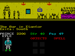 Mindstone (ZX Spectrum) screenshot: Starting screen