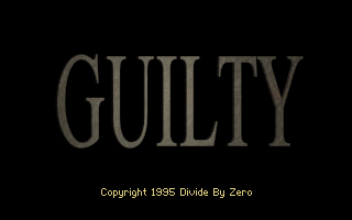 Guilty (DOS) screenshot: Title screen
