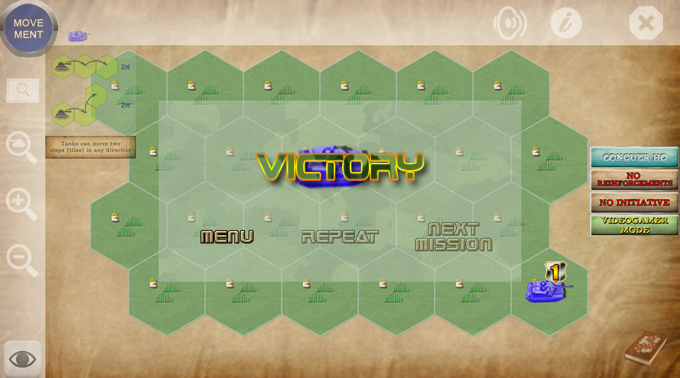 Retaliation: Path of War (Browser) screenshot: Victory!