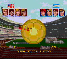 Super Soccer Champ (SNES) screenshot: Player select