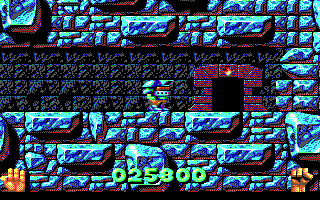 Magic Pockets (DOS) screenshot: End of the first level. (Tandy)