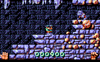 Magic Pockets (DOS) screenshot: One of many enemies. (VGA card)