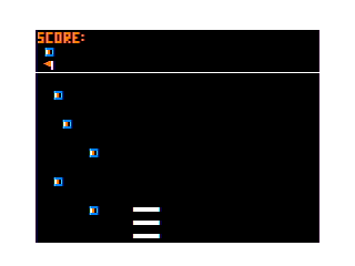 Catch 'Em (TRS-80 CoCo) screenshot: Gameplay