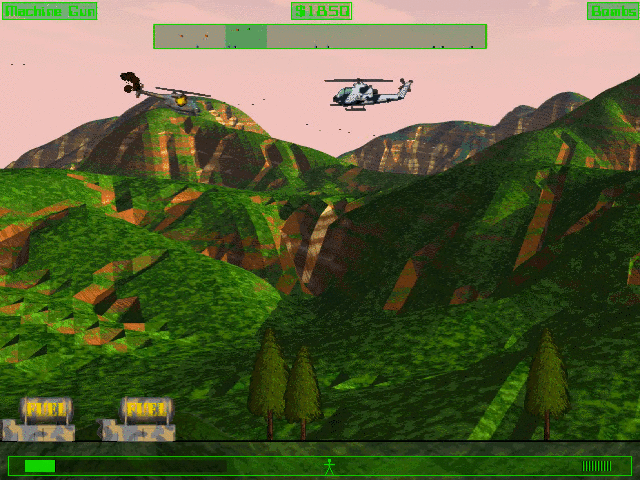 Cobra Gunship (Macintosh) screenshot: He can take some