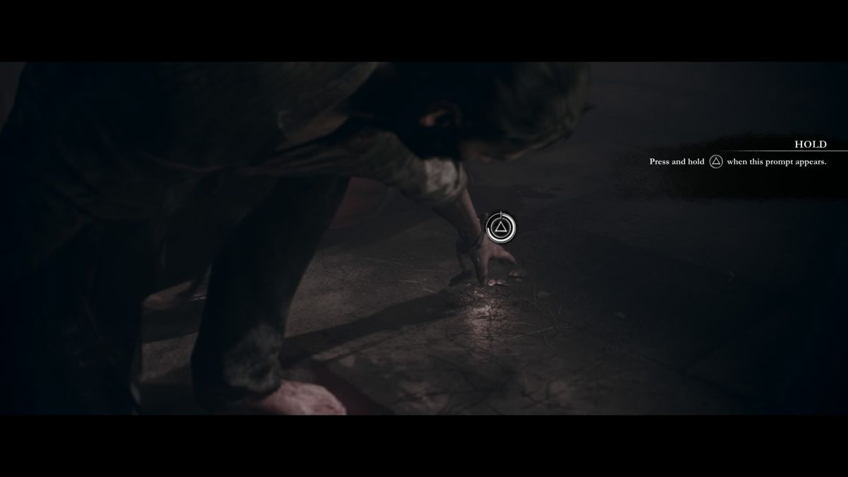 The Order: 1886 (PlayStation 4) screenshot: Reaching for the handcuff key