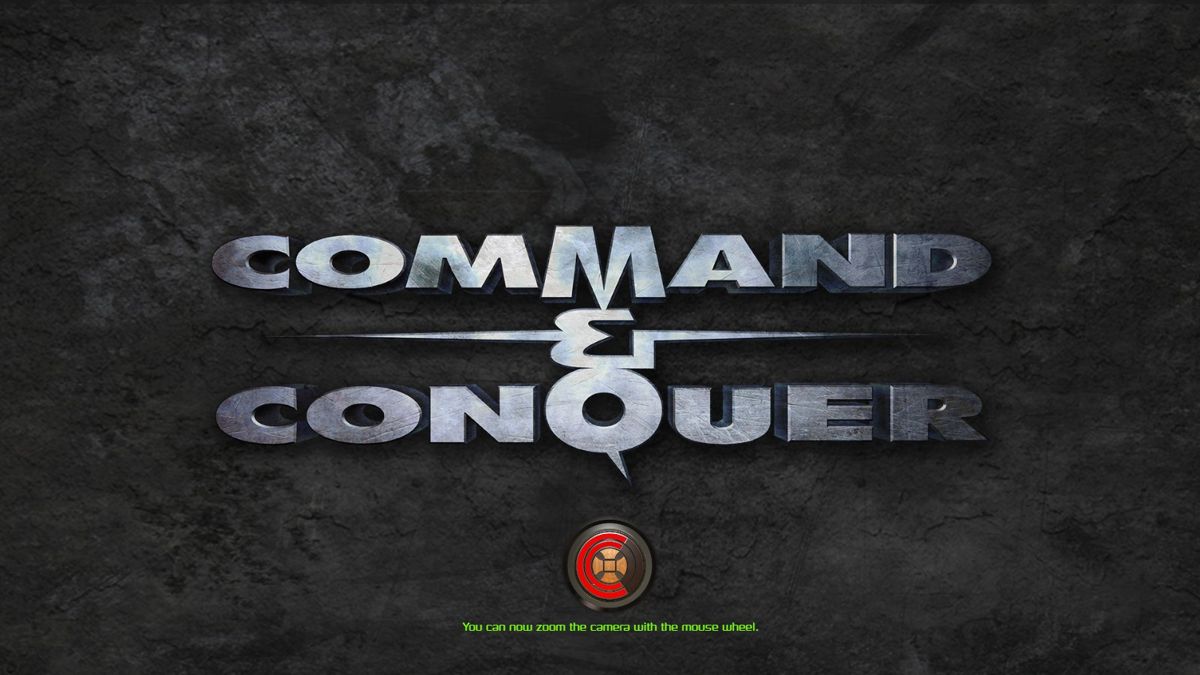 Command & Conquer: Remastered Collection (Windows) screenshot: Command & Conquer -- HD mission loading screen with hints.