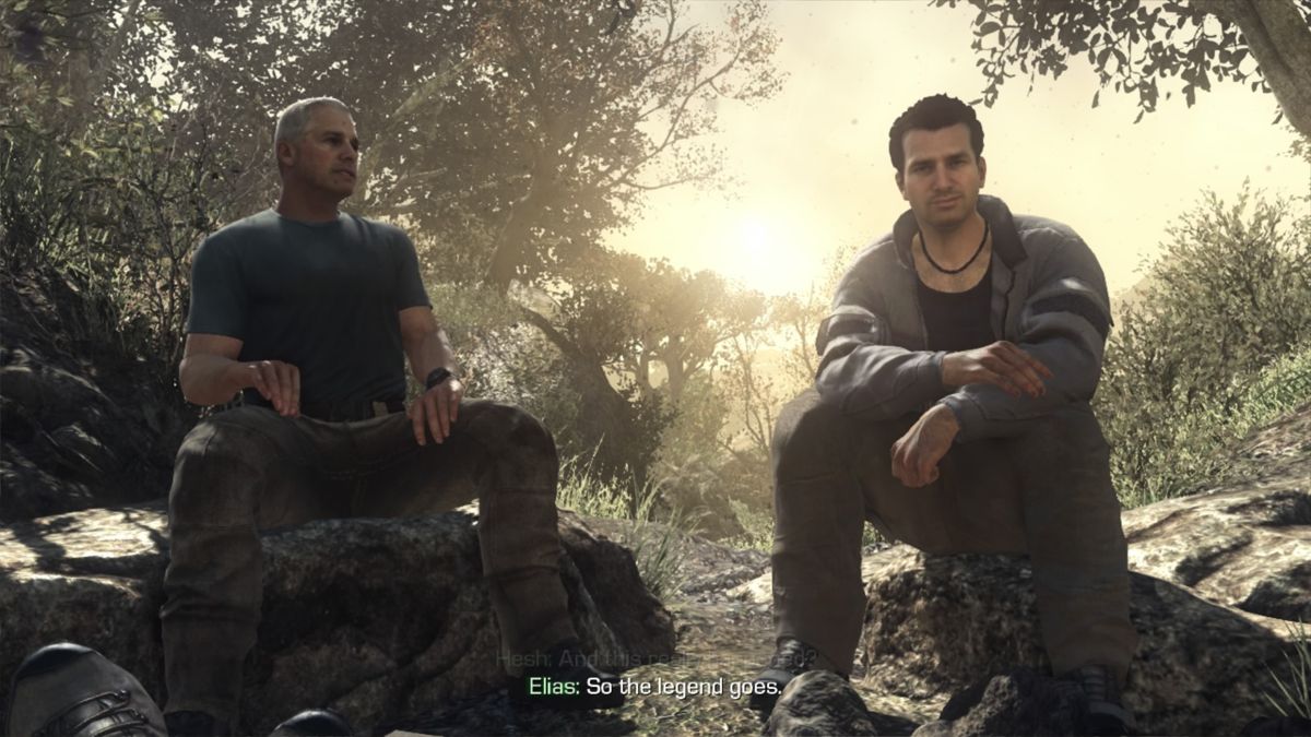 Call of Duty: Ghosts (PlayStation 4) screenshot: Elias telling the story to his sons