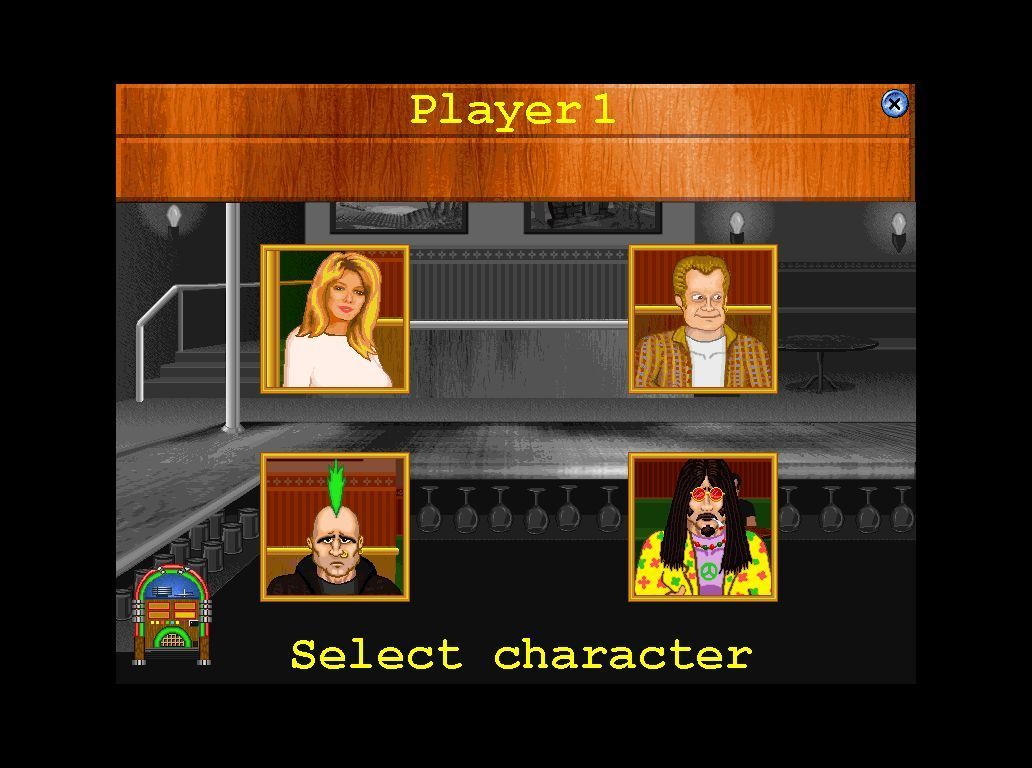 The Best Pop Pub Quiz Ever! (Windows) screenshot: Each player selects one of these faces as their avatar