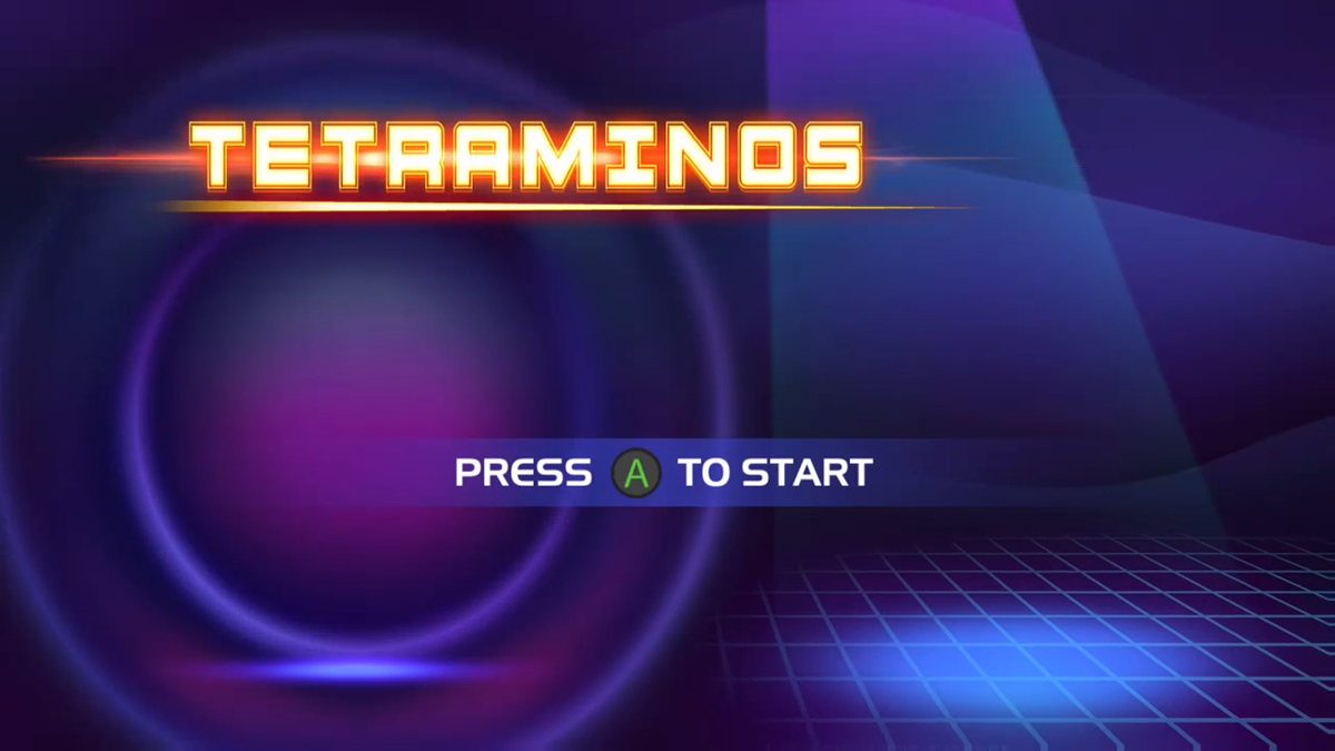 Tetraminos (Xbox One) screenshot: Title Screen