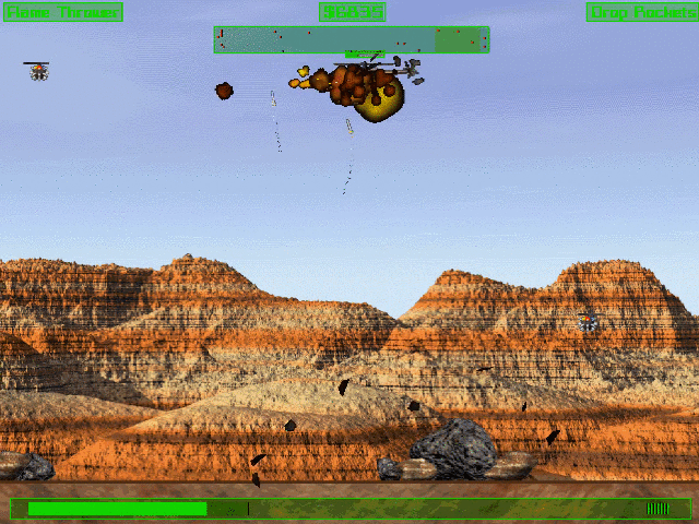 Cobra Gunship (Macintosh) screenshot: Shit, the AA was too heavy