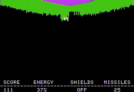 Space Fungus (Apple II) screenshot: The Fungus Consumes Me
