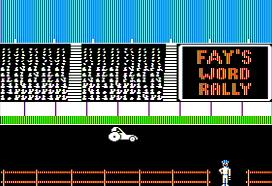 Fay's Word Rally (Apple II) screenshot: Title Screen