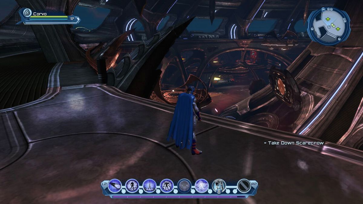 DC Universe Online (PlayStation 3) screenshot: The underwater Hall of Doom acts the HQ for villains.