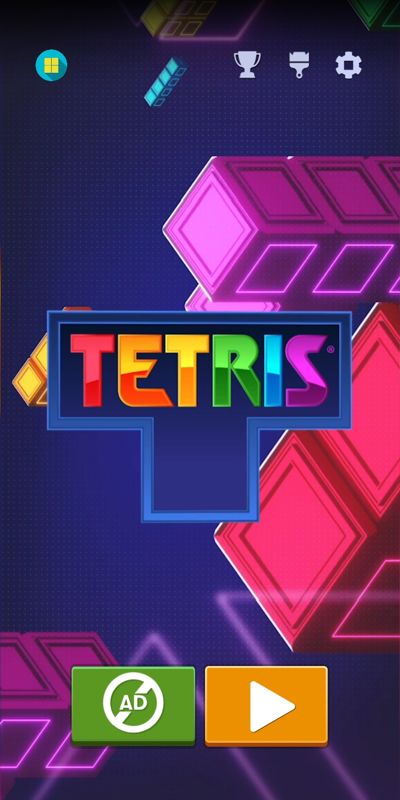 Tetris (Android) screenshot: Main Menu