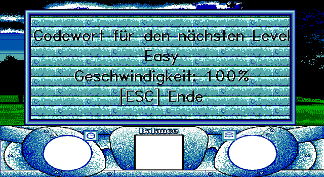 Balance (DOS) screenshot: Level Info (EGA)