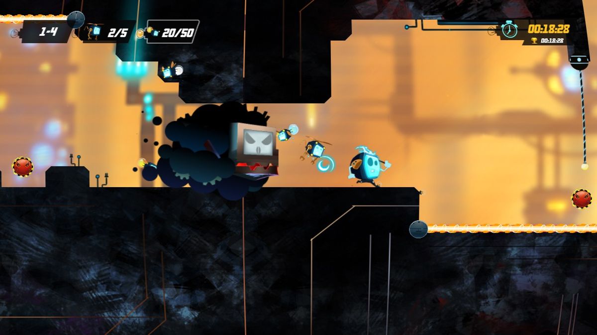 Mechanic Escape (Windows) screenshot: The enemy is too close.