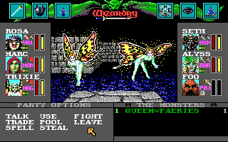 Screenshot of Wizardry: Bane of the Cosmic Forge (DOS, 1990