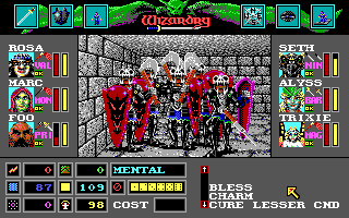Screenshot of Wizardry: Bane of the Cosmic Forge (DOS, 1990 Screenshot of Wizardry: Bane of the Cosmic Forge (DOS, 1990