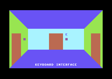 Boolean Brain (Commodore 64) screenshot: Starting in the Keyboard Interface