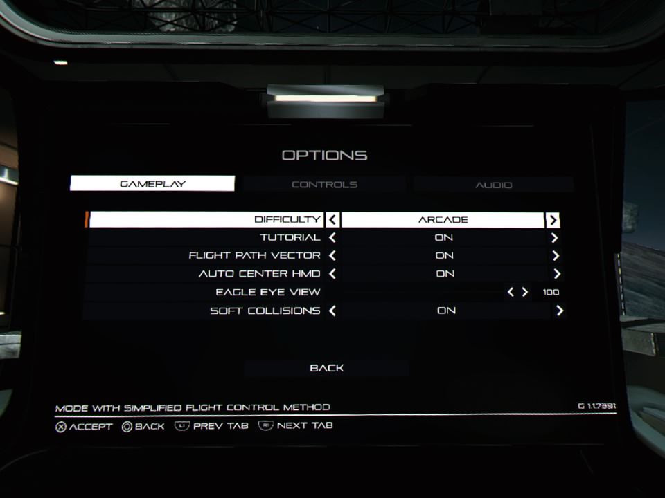 Detached (PlayStation 4) screenshot: Game options