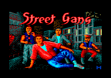 Street Gang (Amstrad CPC) screenshot: Title screen