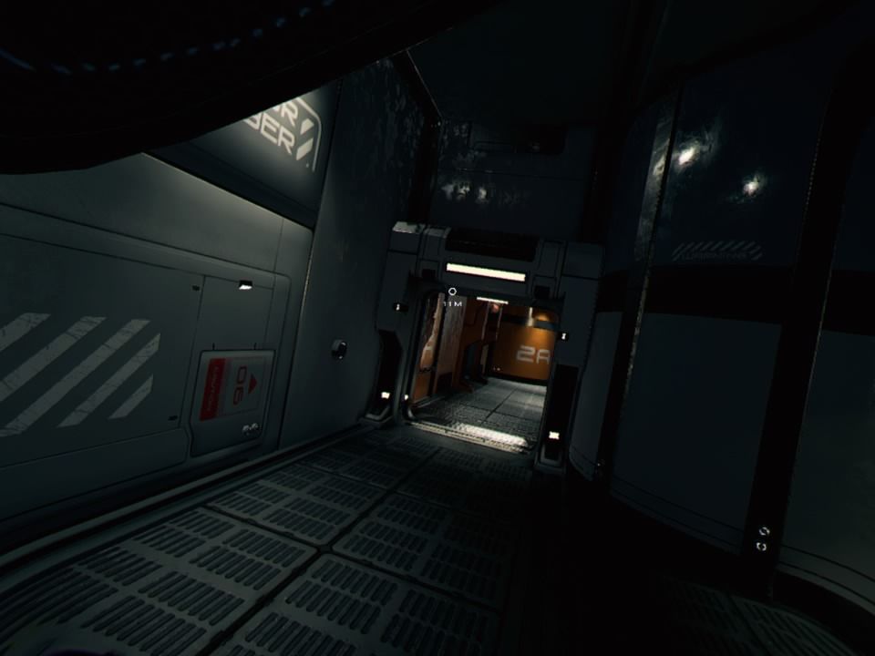 Detached (PlayStation 4) screenshot: Even indoor there's a zero-G so there's no walking through corridors, just floating