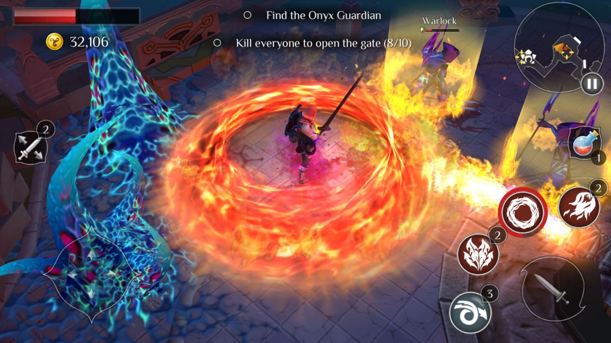 Screenshot of Dungeon Hunter: Curse of Heaven (Android, 2017) - MobyGames