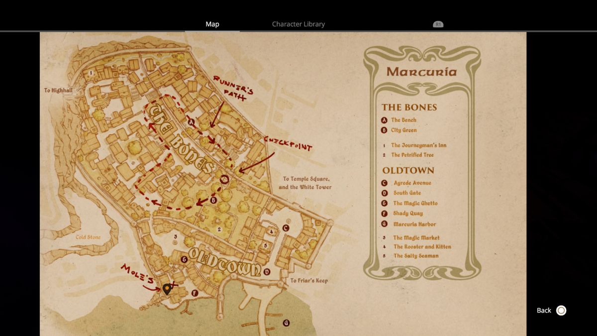 Dreamfall Chapters (PlayStation 4) screenshot: Book 2: A map of Marcuria