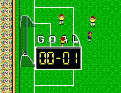 Great Soccer (SEGA Master System) screenshot: GOAL!